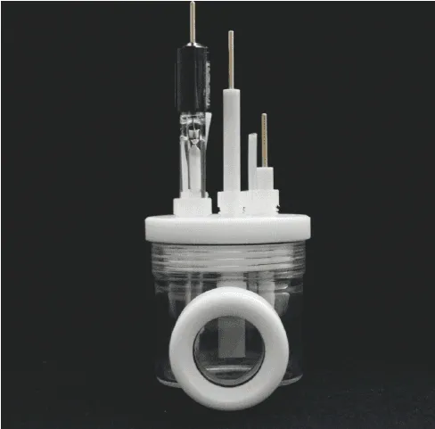 Photoelectrochemical cell with window