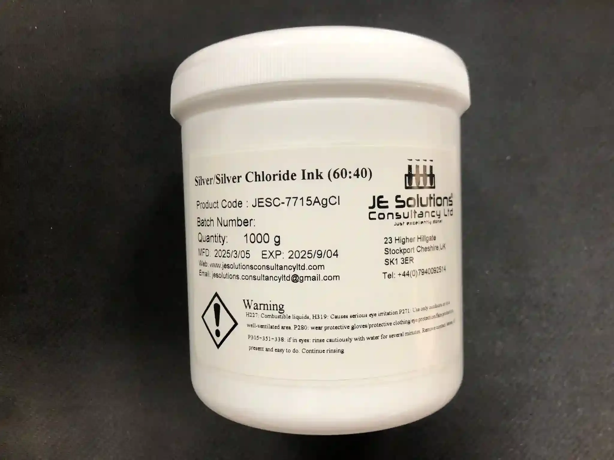 Silver-Silver Chloride Paste JESC-7715AgCl