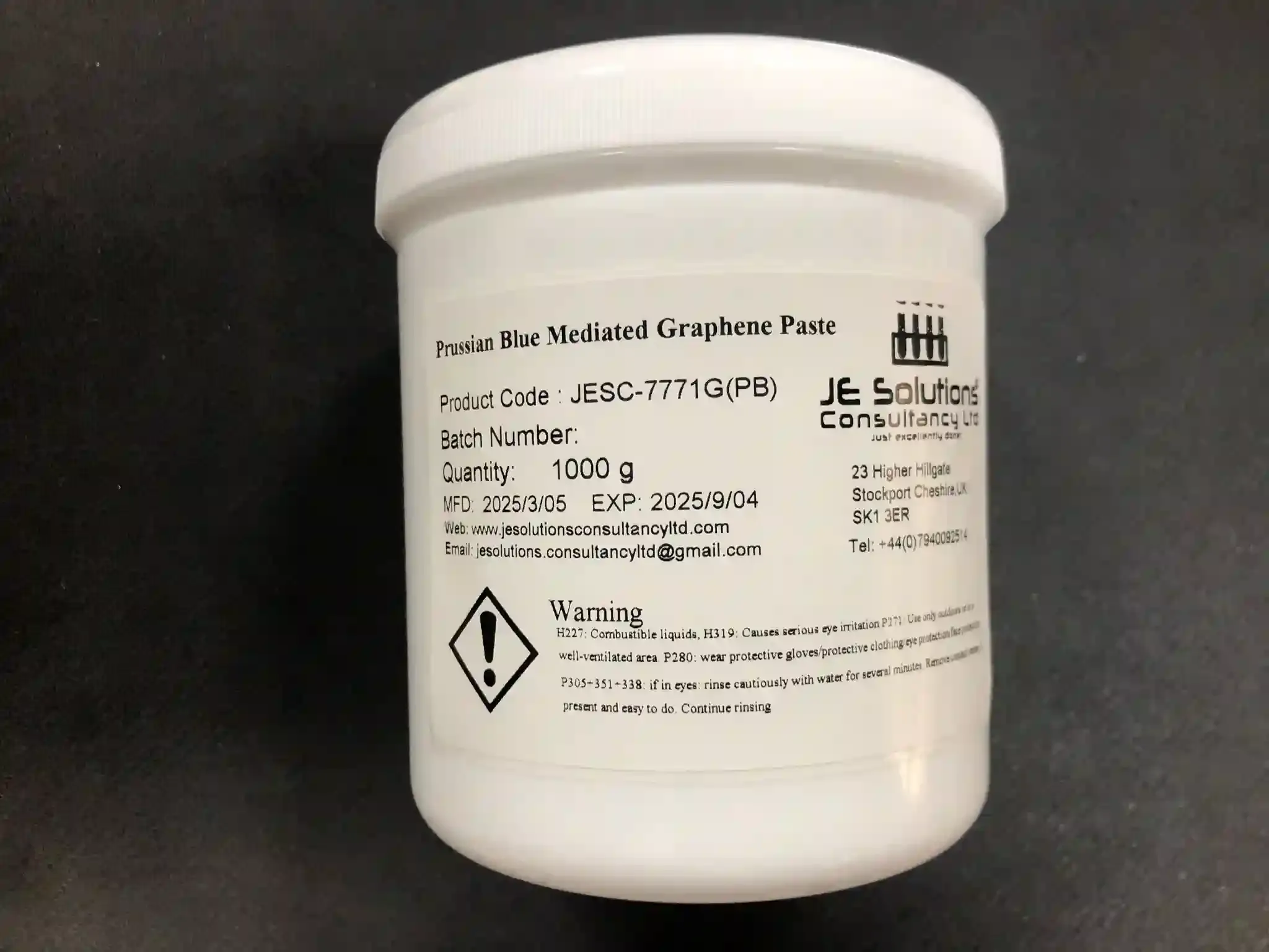 Prussian blue mediated graphene paste JESC-7771G(PB)