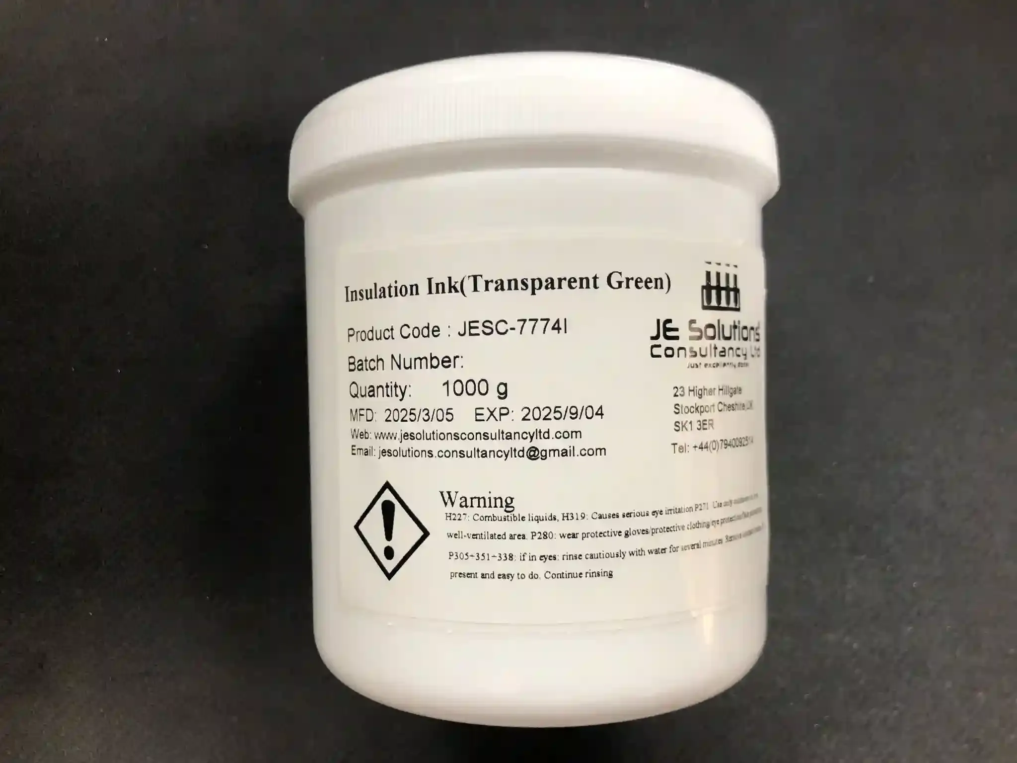 Insulation Ink (transparent green) JESC-7774I