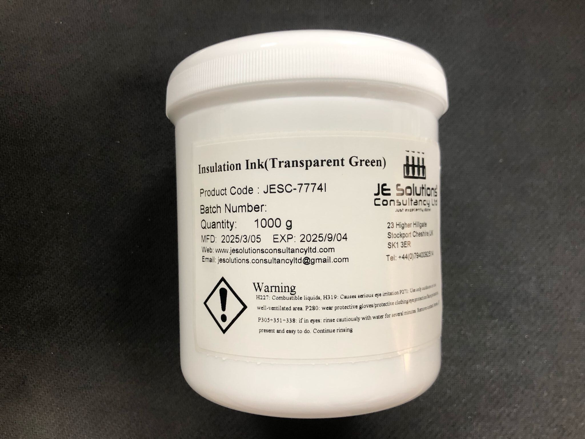 Insulation Ink (transparent green) JESC-7774I