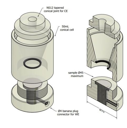 598 Sturdy FlatSample Cell
