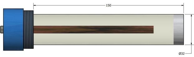 Cu/CuSO4 0.1M CuSO4 - 383/SCU/023