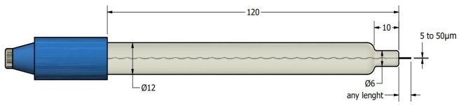 Platinum (Pt) microelectrode for ultrafast measurements