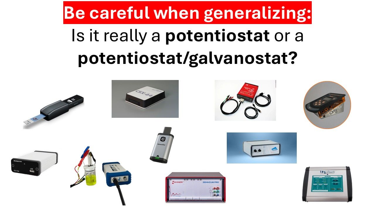 Potentiostats vs Galvanostats: Why we generalize and why it matters