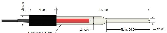 Single Junction Ag/Ag2SO4 - Glass-bodied