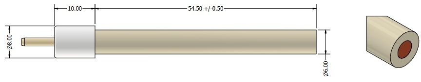 3mm Copper Working Electrode