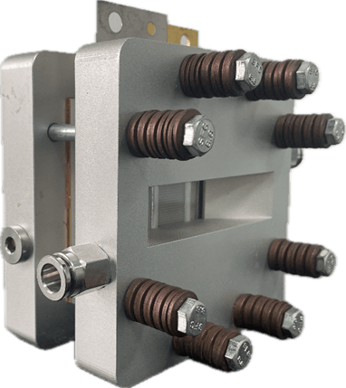 PEM electrolytic water testing fixture