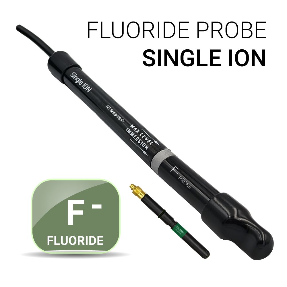 Universal ISE Fluoride (F⁻) — Half-cell, OD 12 mm, BNC