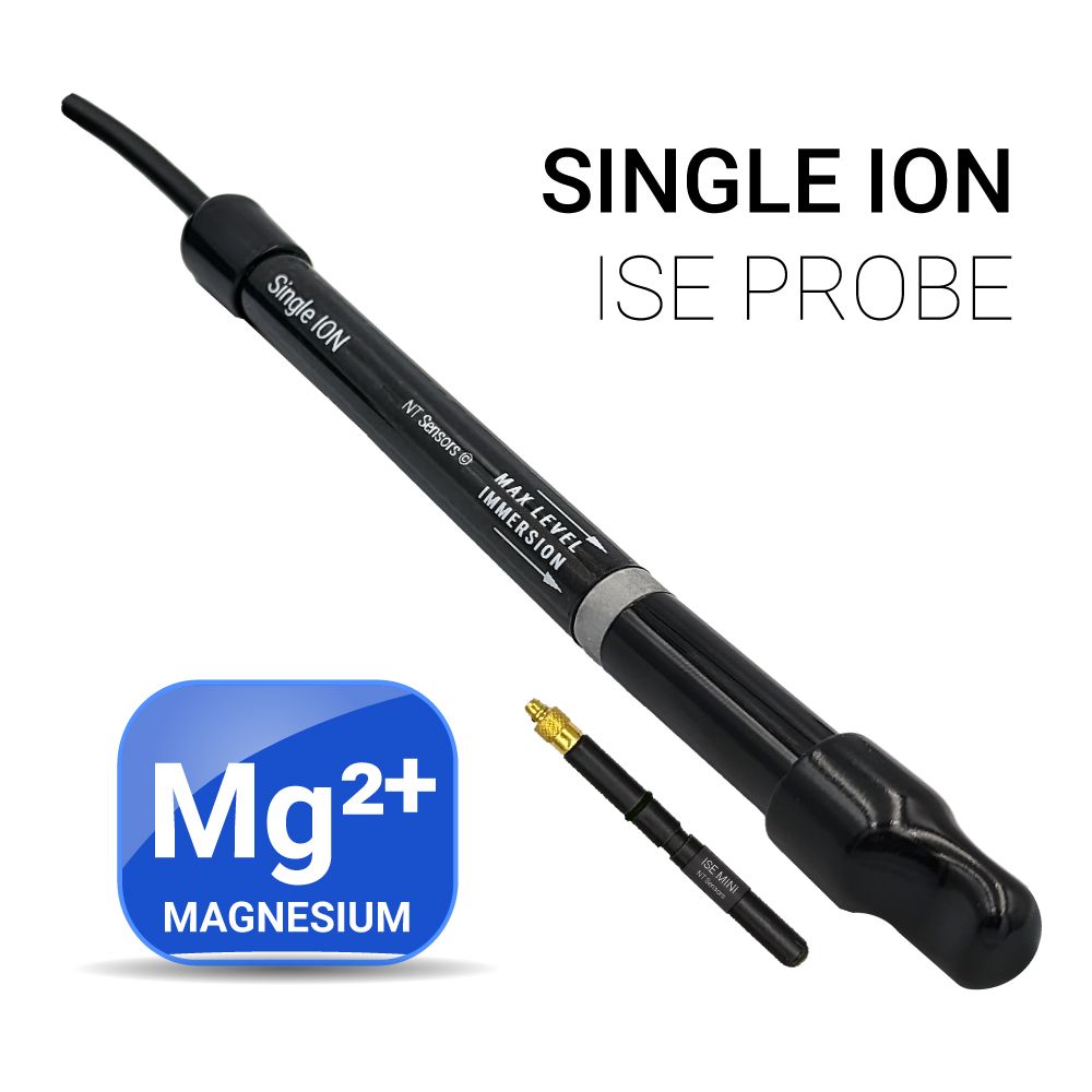 Universal ISE Magnesium (Mg²⁺) — Half-cell, OD 12 mm, BNC