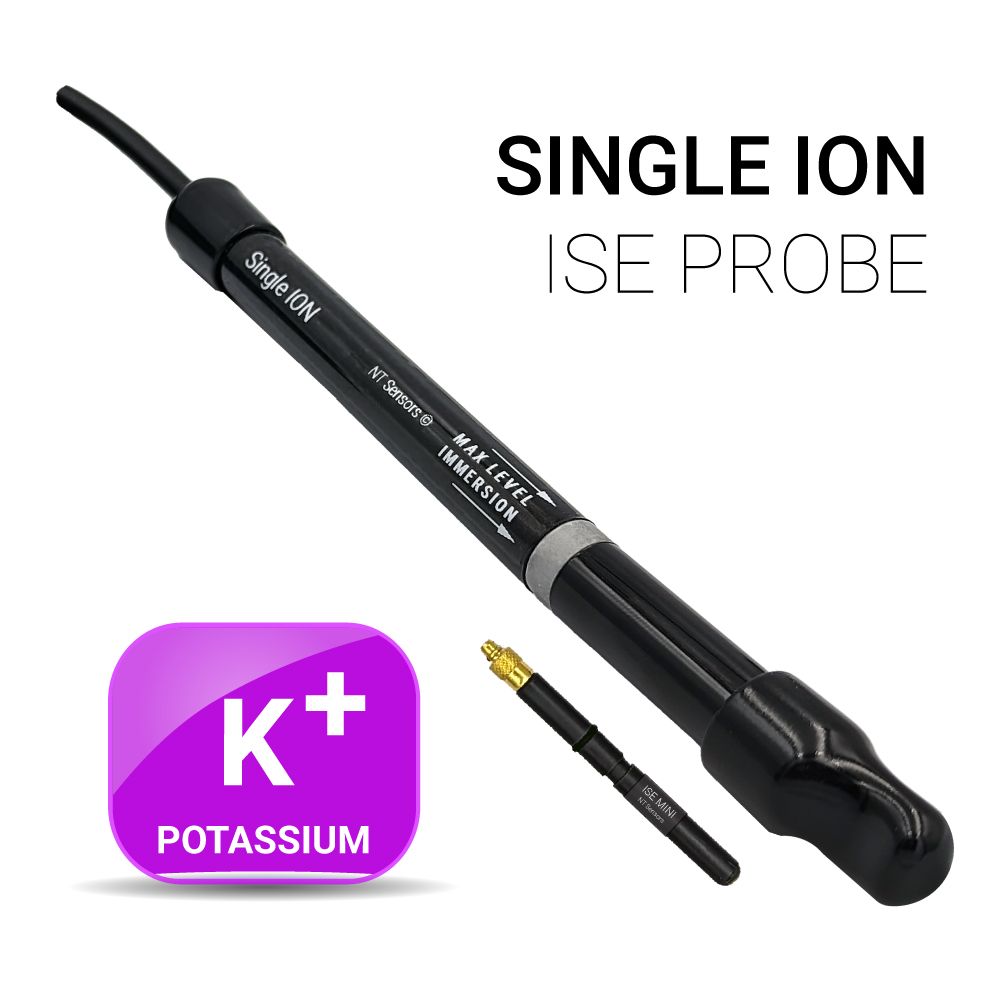 Universal ISE Potassium (K⁺) — Half-cell, OD 12 mm, BNC