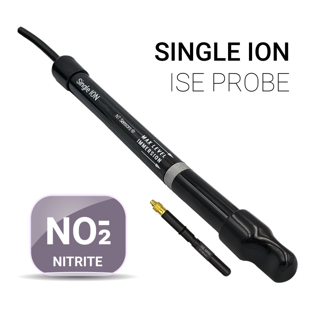 Universal ISE Nitrite (NO₂⁻) — Half-cell, OD 12 mm, BNC