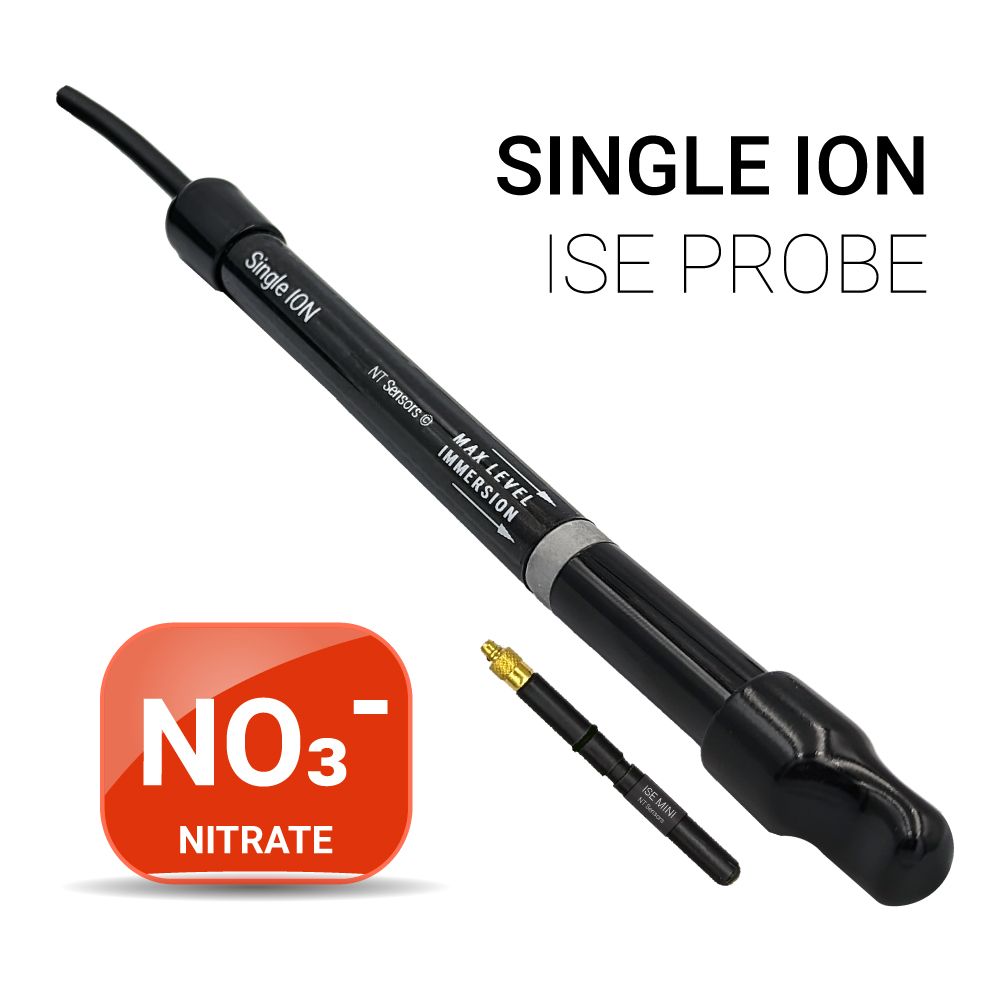 Universal ISE Nitrate (NO₃⁻) — Half-cell, OD 12 mm, BNC