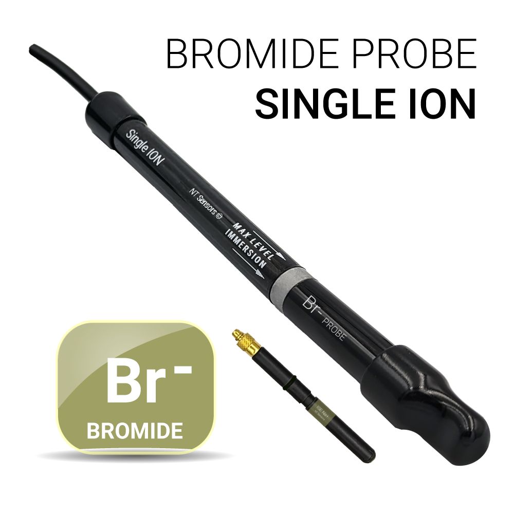 Universal ISE Bromide (Br⁻) — Half-cell, OD 12 mm, BNC