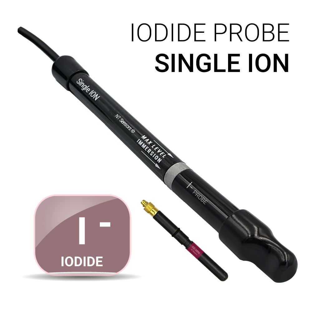 Universal ISE Iodide (I⁻) — Half-cell, OD 12 mm, BNC