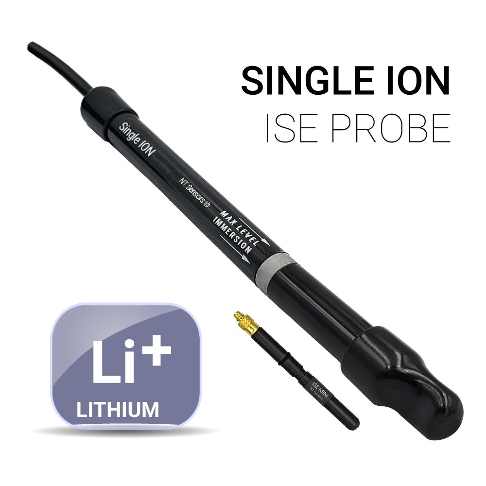 Universal ISE Lithium (Li⁺) — Half-cell, OD 12 mm, BNC