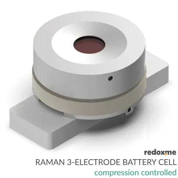 Raman Three-Electrode Battery Cell – compression controlled