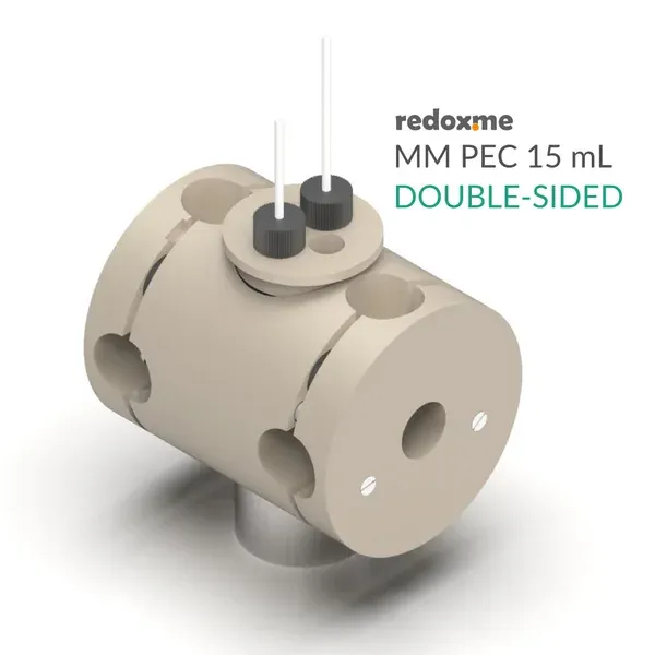 MM PEC 15 mL double-sided – Magnetic Mount Photo-electrochemical Cell