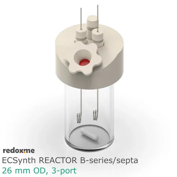 Electrosynthesis Reactor B-series/septa 26 mm OD 3-port