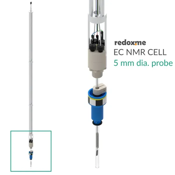 Electrochemical Nuclear Magnetic Resonance cell - EC NMR 5 mm dia. probe