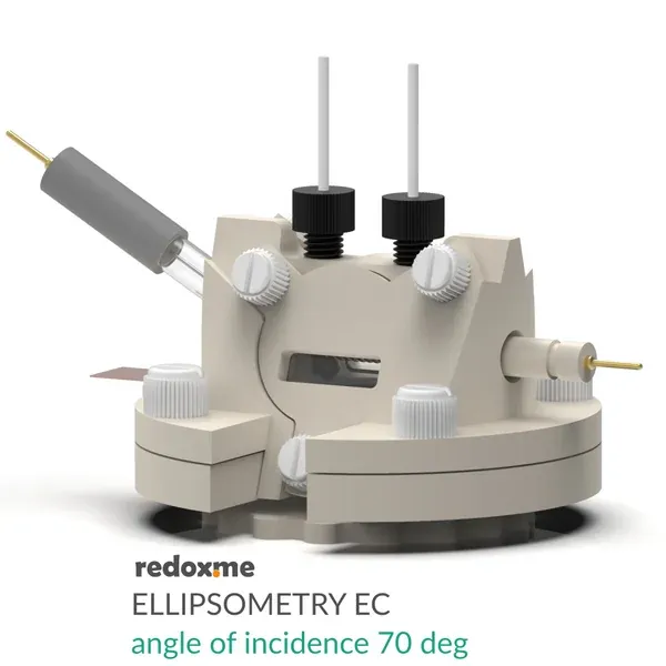 Ellipsometry EC - Ellipsometry Electrochemical Cell, angle of incidence 70 deg