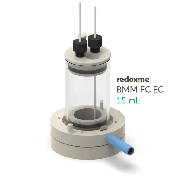 BMM FC EC 15mL - Bottom Magnetic Mount Front Contact Electrochemical Cell, 15mL