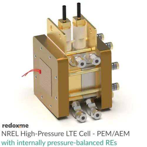 NREL High-Pressure LTE Cell - PEM/AEM with internally pressure-balanced Res