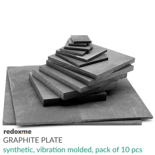 Graphite Plate - Synthetic, Vibration Molded - pack of 10
